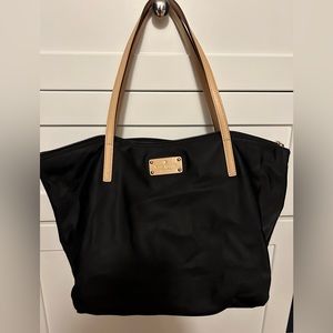Kate Spade nylon/leather tote bag (black)